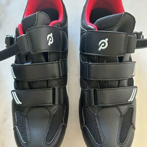 Peloton Black and Red Athletic Shoes